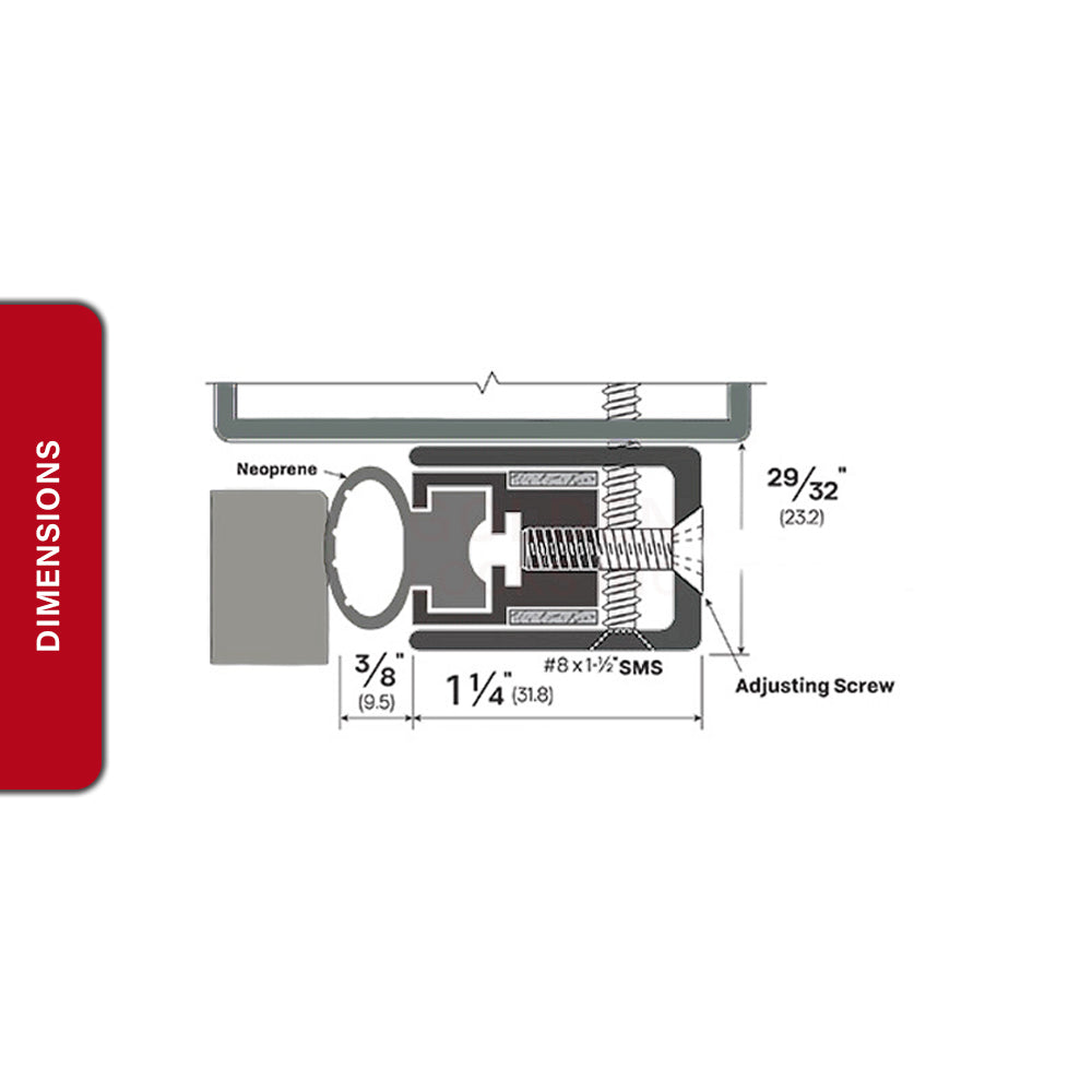 Aluminum Adjustable Sealing System 19-1329B-84