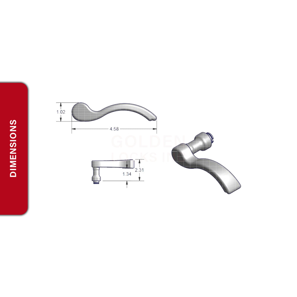 Amesbury Truth Swing Door Handle Set 55-241RHW