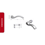 Amesbury Truth Swing Dummy Door Handle Set 55-241LHBD