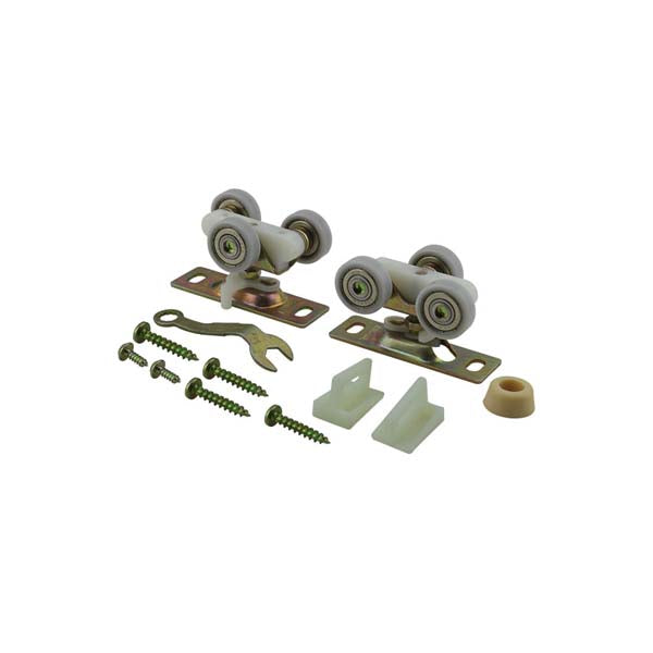 Ball-Bearing Pocket Door Roller Hardware, 1-Inch Wheels