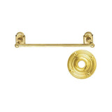 Emtek 30" Traditional Brass Towel Bar w/Ribbon & Reed Rosette