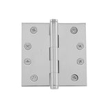 Baldwin 4" Wide Plain Bearing Square Corner Mortise Door Hinge from the Estate Collection - Single Hinge