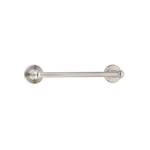 Emtek 12" Traditional Brass Towel Bar w/ Regular Rosette