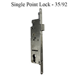 16MM HOPPE SINGLE POINT LOCK (SPL), 35/92 GEAR, 1/2" (14MM) DEADBOLT THROW