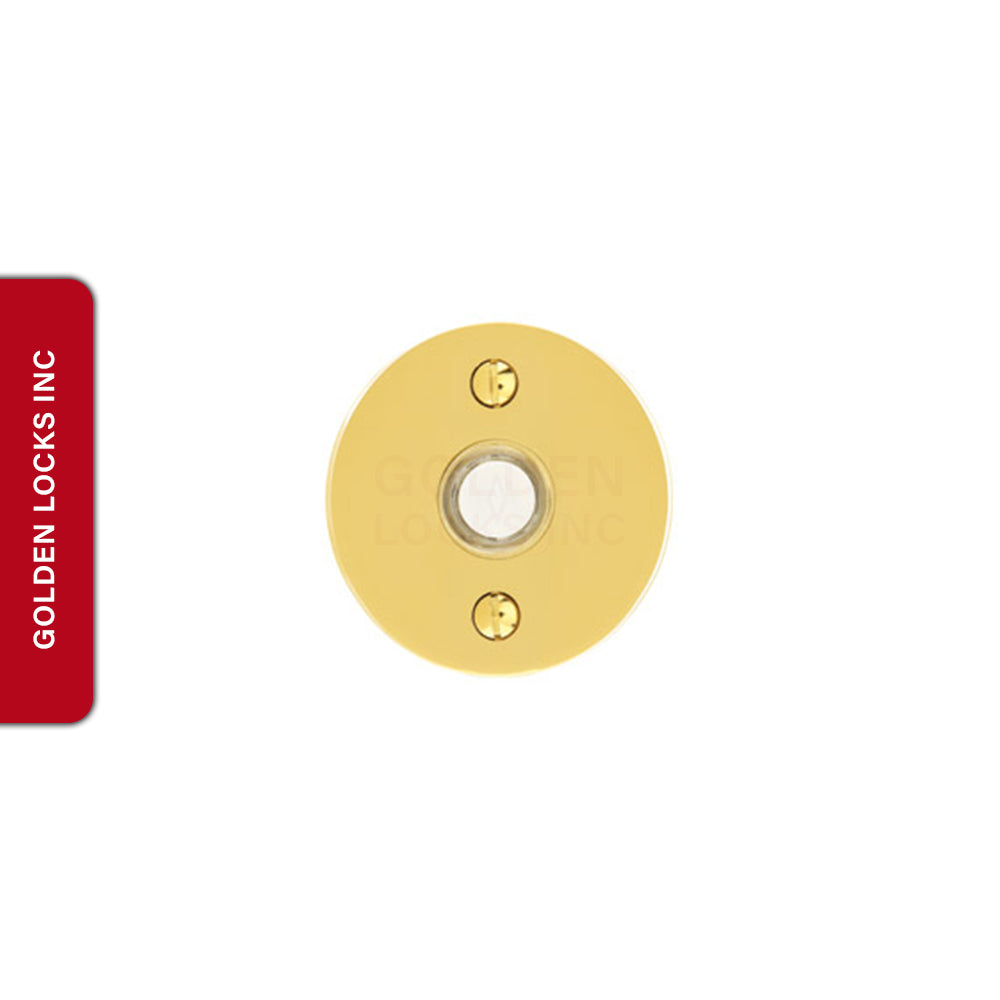 Emtek 2458 Brass Disk Door Bell Cover