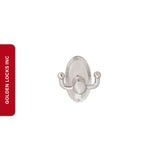 Emtek 2609 Brass Double Hook with Rosette