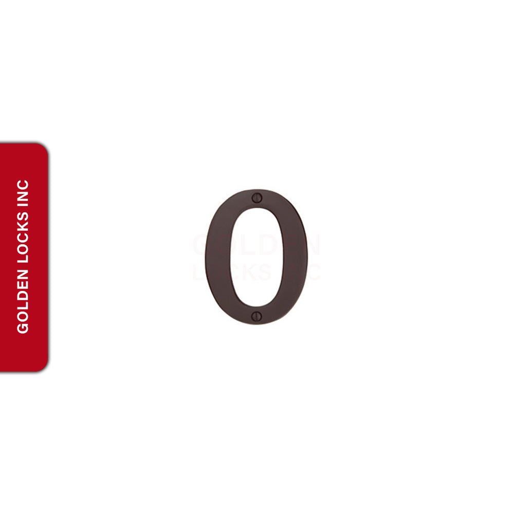 Emtek 282 6 Inch Sandcast Bronze House Numbers