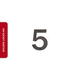 Emtek 282 6 Inch Sandcast Bronze House Numbers