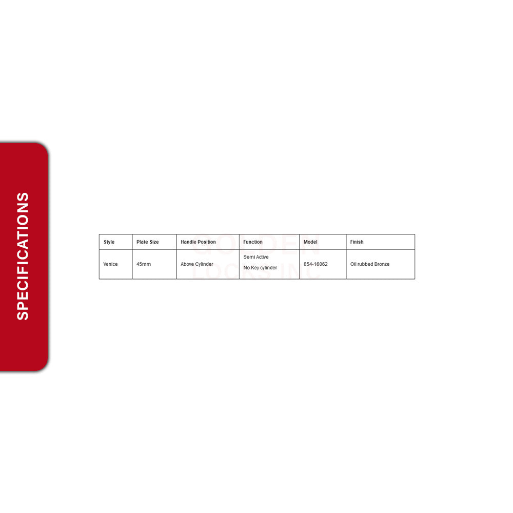 Venice Semi Active Handle set 854-16062