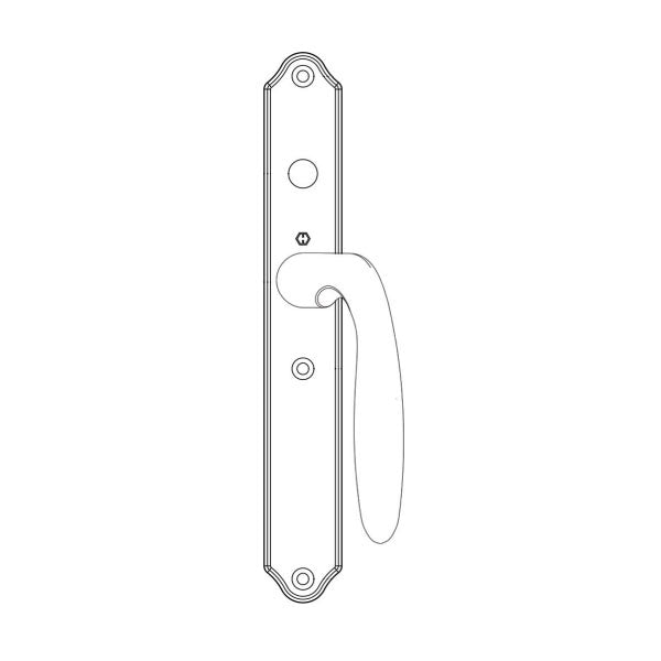 HOPPE HLS 9000 SLIDING DOOR, VERONA M151VK/2170N ACTIVE NON-KEYED, Antique Nickle