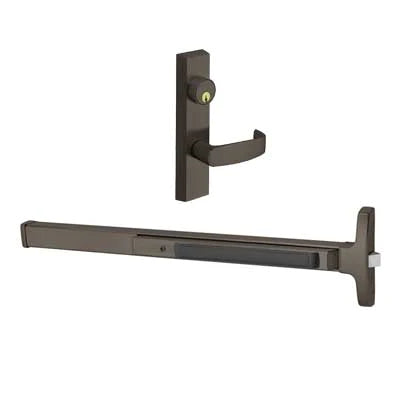 Sargent 8504-F-ETL-US10B 36" Narrow Stile Rim Exit Device Bar, ETL Trim, Key Retracts Latch Bolt, US10B/613 Oil Rubbed Bronze Finish