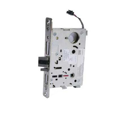 Sargent RX 8270 12V LNL 26D Fail Safe Electric Mortise Lock With Request To Exit - LN Rose, L Lever, 12 Volt, US26D/626 Satin Chrome Finish