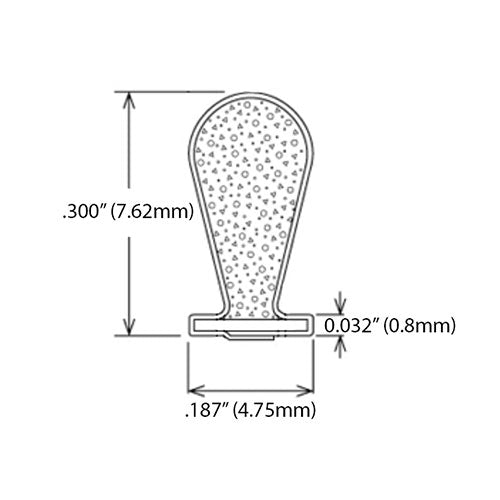 WEATHERSTRIP T-SLOT STYLE .187 BACKING X .300 FILLED BULB PILE - BRONZE