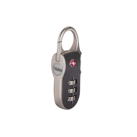 Yale Travel Padlock, TSA Approved, Gray
