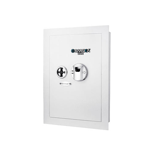 Barska Biometric Wall Safe White AX13030