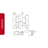 Capri Semi-Active Antique Brass Handle Set 854-16015