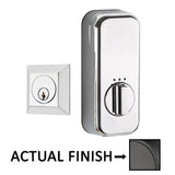 EMPowered Deadbolts - Empowered Quincy Single Cylinder Deadbolt Connected by August in Satin Nickel - Emtek Hardware