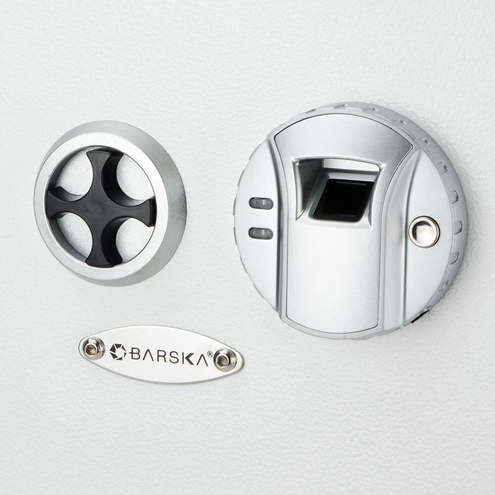 Barska Biometric Wall Safe White AX13030