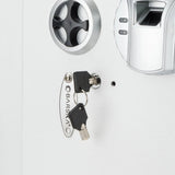 Barska Biometric Wall Safe White AX13030
