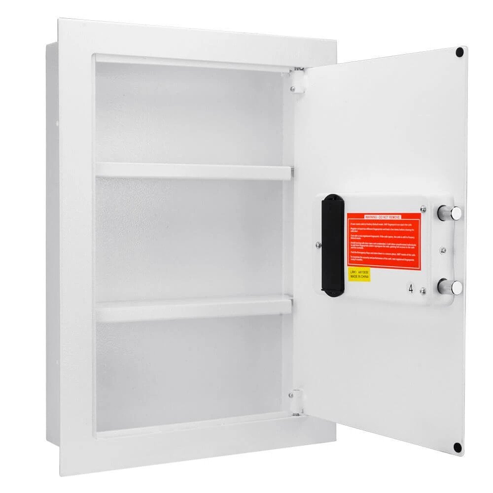 Barska Biometric Wall Safe White AX13030