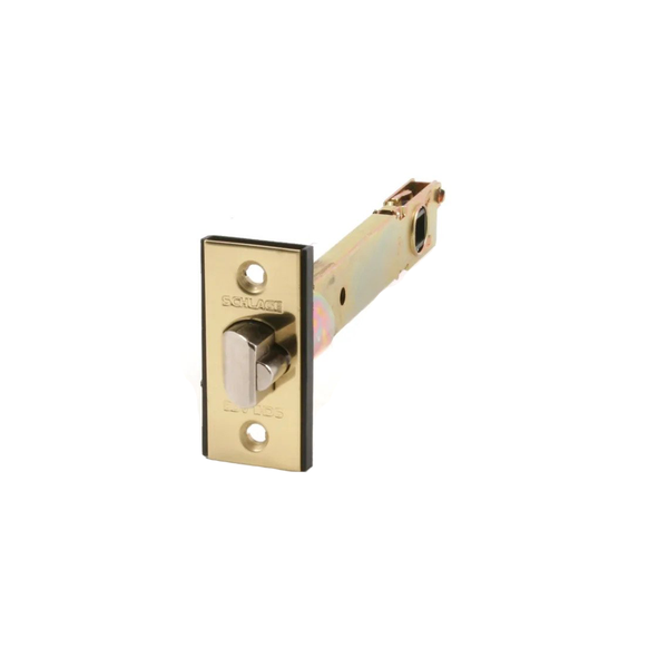 Schlage Commercial 12100605 B250 Series Square Corner Dead Latch With 2 3 8 Backset Bright Brass Finish P 15933475