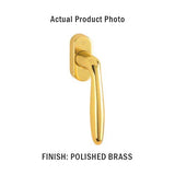 Verona Handle For Tilt & Turn Windows - Solid Brass - Rustic Umber