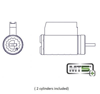 Mul-T-Lock MT5+ Schlage® Double Cylinder Deadbolt with 4 Chambers Thin Door (2 cylinders)