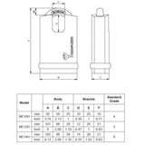 Mul-T-Lock NEH - Series Padlock with High Guard