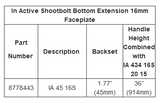 Hoppe Inactive Gear 1.77"