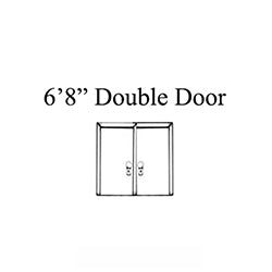 6'8" Double French Doors Multipoint Lock Kit