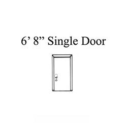 6'8" Single Door Multipoint Lock Kit