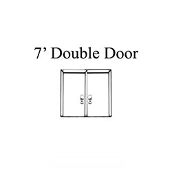 7' Double French Doors Multipoint Lock Kit