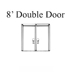 8' Double French Doors Multipoint Lock Kit
