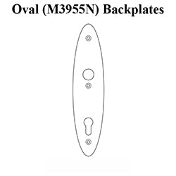 Oval M3955N Backplates