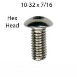 Marvin 10-32 x 7/16" Hex Drive, Truss Head Escutcheon Adapter Screw - SFD