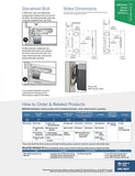 Adams Rite 8801EL Narrow Stile Rim Exit Device - Electric Latch Retraction