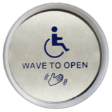 Cal-Royal 8634-SW 6" Round Touchless Switch (Text, Logo & Hand), For 8600 Series
