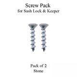 Andersen Screw Pack for 400 Series Woodwright Sash Lock & Keeper - Stone