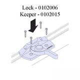 Andersen Screw Pack for 400 Series Woodwright Sash Lock &amp; Keeper - Stone