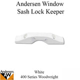 Andersen Sash Lock Keeper for 400 Series Woodwright Double Hung Window - White