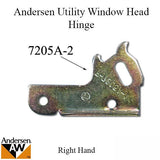 Head Hinge-Right 7205-2, Andersen Basement/Utility Window