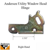 Head Hinge-Right 7205-2, Andersen Basement/Utility Window