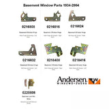 Head Hinge-Right 7205-2, Andersen Basement/Utility Window