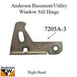 Sill Hinge - Right 7205-3, Andersen Basement / Utility Window