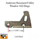 Sill Hinge - Left 7205-4, Andersen Basement/Utility Window