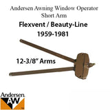 Andersen Awning Window Operator Flexivent Beauty-Line 12-3/8 Short Arm Bronze