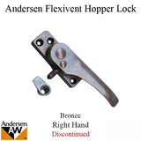 Andersen Right Hand Flexivent Hopper Lock - Bronze