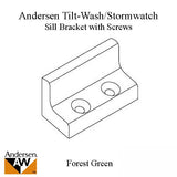 Andersen Tilt-Wash/Stormwatch Sill Bracket w/ Screws - Forest Green