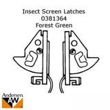 Andersen Insect Screen Latches for Perma-Shield Narroline Windows Latch Pair 1991 to Present