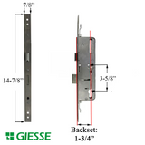 22mm Giesse 45mm Door Lock With Deadbolt 92mm Pz